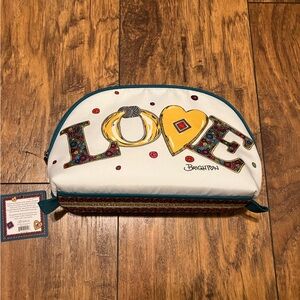 Brighton Multicolor Love Cosmetic Pouch with Inner Bag